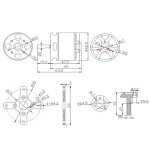HOT Sunnysky X3525 CW CCW KV880 Multicopter Outrunner Brushless Motor for Mini RC Multi-rotor Motor Quadcopter Helicopter